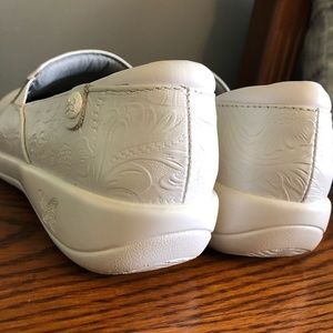 White Alegria nursing shoes